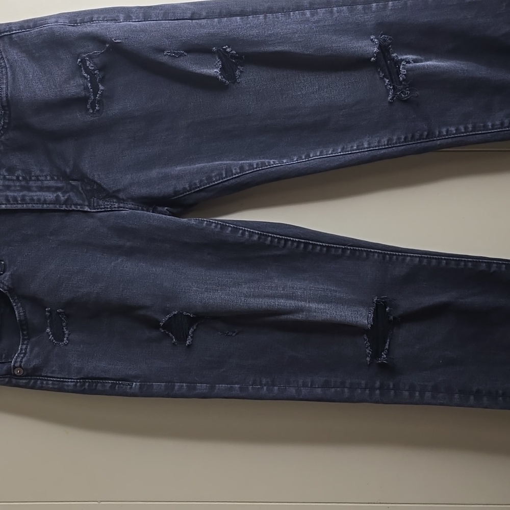 Distressed Gray Women Jeans American Eagle Outditters  28x30 - Picture 3 of 7